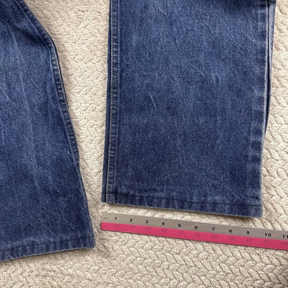Vintage Levi's 517 Orange Tab Men's 38x30 Stone Wash Skater 80's 90's Y2K Hemmed - Picture 8 of 16